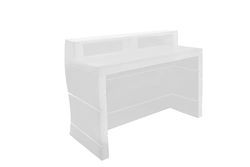 Kloris Bancone Bar Reception Desk Postazione Lavoro polietilene con piano in plexiglass. Made in Italy cm 145x72.5x110 h