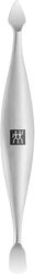 ZWILLING Pousse cuticules (Nettoyeur d'ongles, double instrument, convient aux ongles naturels et artificiels), Premium, argent, 90 mm