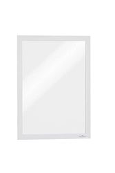 Durable DURAFRAME Self-Adhesive Magnetic Frame | A4 Format In White | Pack of 10 Frames | Document Frame for Professional Internal Signage