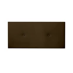 DUÉRMETE ONLINE Tête de lit Premium rembourrée modèle Milan | tapissée en Similicuir Haut de Gamme – Comprend ferrures et vis, Bois, Chocolat, 90 x 60 cm (Cama 80)