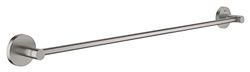 Grohe Start QuickFix - Barra de Toallas 60cm, Gris Mate, para Pegar (Pegamento QuickGlue A2) o atornillar, Ref. 41178DC0