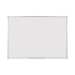 BoardsPlus - Lavagna Magnetica Bianca, 105 x 75 cm, Lavagna Cancellabile A Secco Con Cornice Sottile In Alluminio Anodizzato, Superficie In Acciaio Smaltato