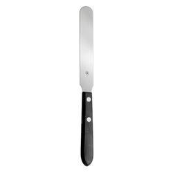 Hammacher Spatola in acciaio inox 18/8 con manico in legno, lunghezza lama 130 mm, lunghezza 230 mm