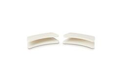 Le Creuset Agarradores, Set de 2, Silicona, Adaptable, Resistente al calor hasta 250 grados Celsius, Meringue, 42813007160000