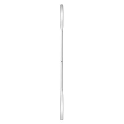 Hammacher Micro spatola doppia in acciaio inox 18/8, flessibile, lunghezza 150 mm