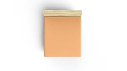 Premium Ranforce Super King Fitted Sheet, 100% Cotton, 180 x 200 + 30 cm, Pale Orange, Soft, Breathable, Perfect for Luxurious Sleep Experience