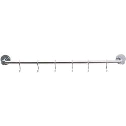 tesa® Loxx Kitchen Rail, high Gloss Chromed Metal, self-Adhesive, Adhesive mounting Technology, 58 mm x 532 mm x 65 mm
