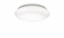 Philips myLiving Cinnabar Candeeiro, forma redonda, LED, iluminação interior, 6 W, 25 x 25 cm, luz branca quente, cor branca