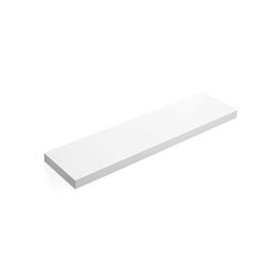 VASAGLE Wandplank, wandplank voor boeken, foto's, decoratie, zwevende plank, 80 x 20 x 3,8 cm, kantoorplank, MDF, voor woonkamer, keuken, hal, slaapkamer, badkamer, wit LWS28WT