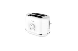 TERRAILLON – Rejilla de pan DIAMANTE BLANCO – 2 ranuras 13 cm– 6 niveles de potencia (870W) – Calentamiento – Descongelación – Apagado automático – Base en relieve Diamante blanco
