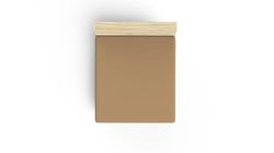 Premium Ranforce Single Hoeslaken (90 x 200 + 30 cm), lichtbruin, 100% katoen, 117 gr/m², zacht, duurzaam, perfect voor gezellige slaapkamers en gastkamers