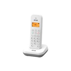 SPC Keops - Draadloze telefoon met verlicht display, beller-ID, 50 contacten, eco-modus, gap-compatibiliteit, datum en tijd op het scherm, wit