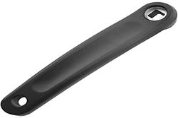 Manivela 130 de imitação de alumínio, cor preta esquerda, para bicicleta Shimano (175 mm)
