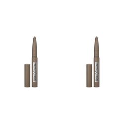 Maybelline New York Brow Extensions Eyebrow Pomade Crayon Defining Eyebrow, 06 Deep Brown (Pack of 2)
