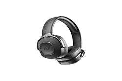 AQL Arkos Universele Bluetooth-hoofdtelefoon met inklapbare oorschelpen, ingebouwde microfoon, 300 mAh batterij, oplaadtijd 2 uur, Playtime 25 uur, bereik 10 m, zwart
