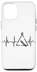Triangle Heartbeat Trianglist Heart Line Case for iPhone 12/12 Pro