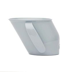 Doidy Cup, 3 Months +, Baby & Toddler First Open Cup, Ergonomic Slanted Design for Training & Learning to Drink, weaning Essentials for Milk & Water (Grey)
