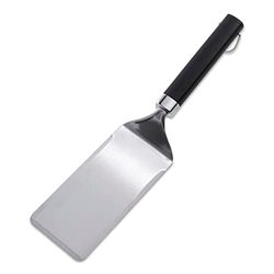 Weber Espátula para Plancha, 41cm, Acero Inoxidable, Borde Inclinado para Deslizar fácilmente Debajo de los Alimentos, Mango ergonómico Antideslizante, Apto para lavavajillas - Plateado (6779)
