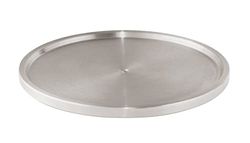 WENKO Suporte giratório aço inoxidável, bandeja giratória, aço inoxidável, 26,5 x 1,5 x 26,5 cm, prata mate