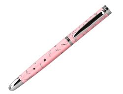 BELIUS Roller Beautiful Aluminium Pink Design Silver Embossed Ink Black Design Box