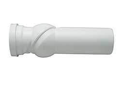 Cornat KBV9000, Tubo scarico WC, regolabile 0-90°, Bianco