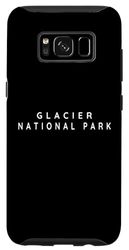 Coque pour Galaxy S8 Souvenirs du parc national des glaciers / design minimaliste