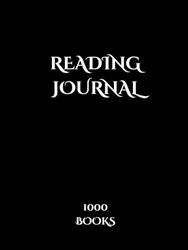 1000 Book Reviews Only Reading Journal Booktok: Black Design