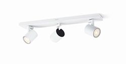 Philips 5309331p0, myLiving LED Spot Runner 3 flg., 690LM, bianco, metallo, 3.5 Watts, integrato, 9 x 48 x 10.9 cm