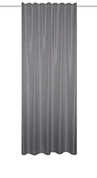 085980-0301 - COMBIANDSCHAL Oxford - Uni - Decoratiestof linnenstructuur | grijs - 225 x 135 cm