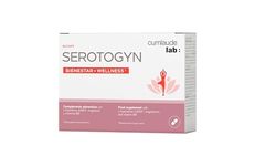 Cumlaude Lab Serotogyn - Complemento Alimenticio para Disminuir los Sofocos y Mejorar el Estado de Ánimo durante la Menopausia, con Triptófano, GABA, Magnesio y Vitamina B6 - 60 Cápsulas