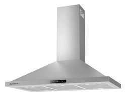 Corberó - Campana Decorativa Pirámide | NEMRUT975X | Inox | 90 cm, Caudal 750 m3/h, 165W, 3 Velocidades, Filtro Aluminio 3 Capas, Filtro Carbón, Eficiencia Energética A