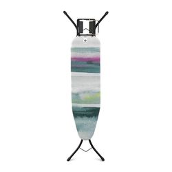 Brabantia - Table à Repasser Taille A - Pour fer Vapeur - Planche a Repasser - Pour les Gauchers et les Droitiers - Plateau Extra-Stable - Facile à Installer - Morning Breeze - 110 x 30 cm