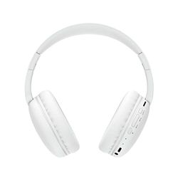 DCU TECNOLOGIC Bluetooth hoofdtelefoon | hoofdtelefoon opvouwbare hoofdband | draadloos | handsfree | multifunctionele SD- en FM-radio | wit