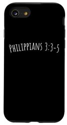 Carcasa para iPhone SE (2020) / 7 / 8 Versículo de la Biblia, Filipenses 3:3-5