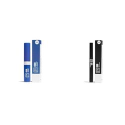 3INA MAKEUP - The Color Mascara 850 (mini) + The 24H Pen Eyeliner 900 (mini) - Mascara de Pestañas Azul con Keratina - Eyeliner Negro Líquido Mate - Tamaño Viaje - Vegan - Cruelty Free