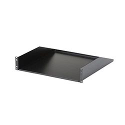 StarTech.com 2U Server Rack Schap - Universele Rack Mount Cantilever Shelf voor 19" Netwerk Kast & Apparatuur - Heavy Duty Staal - Capaciteit 56kg - Diepte 45cm (18”) - Zwart (CABSHELFHD)