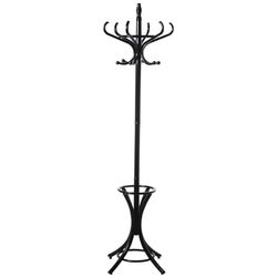 Alexandra House Living Perchero de Pie Negro 53 x 186 cm