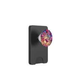 Radiant Petal Mosaic Garden PopSockets PopWallet for MagSafe