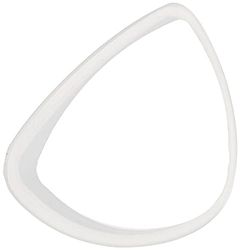 Cressi Negative Big Eyes EVO - Óculos/máscara de mergulho, cor transparente, tamanho tamanho: - 4,5 SX