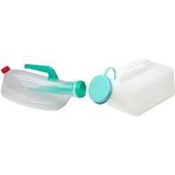 NRS Healthcare Non-Spill Male Urinal & G47469 Male Urinal Bottle