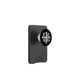 IC XC Nika Cross Christogram - Christian ortodosso PopSockets PopWallet per MagSafe