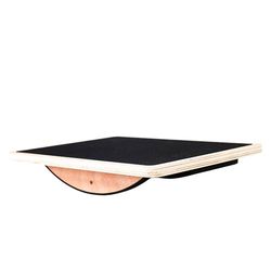BILDER Vierkant balansbord van hout, proprioceptieve plank met antislip oppervlak - verbetert kracht en coördinatie, fitnessapparaten voor thuis en op kantoor, geschikt voor pilates, yoga en fitness