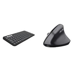 Logitech Pebble Keys 2 & Trust Yuno Wireless Ergonomic Mouse