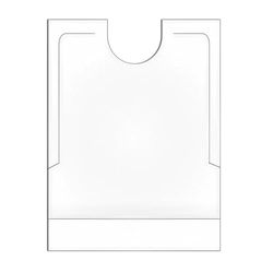 Garcia de pou Bavoirs Avec Sachet 41X59 Cm Blanc Pehd - 500 unités