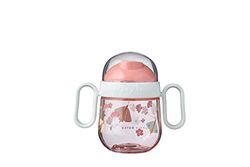 Mepal - Non-spill sippy cup Mepal Mio - Sippy Cup 6+ months - Baby Sippy Cup - Dishwasher Safe & BPA-free - 200 ml – Flowers & Butterflies