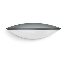 Steinel L 825 SC Lámpara LED de pared para exteriores, antracita, con consumo de 9,7 W, haz de luz descendente, sensor de movimiento iHF de 160°, alcance de 5 metros y conexión Bluetooth Connect