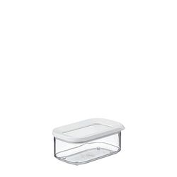 Mepal - Boîte Conservation Alimentaire Rectangulaires Modula - Boîte de Stockage Transparente avec Couvercle - Boîte de Rangement Cuisine - Empilable & Hermétique - 425 ml - White