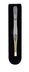 Elite Models Straight Tweezers with Golden Ends