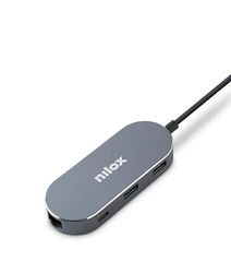 NILOX Mini USB-HDMI-docka, 3 USB 3.0 ETHERNET