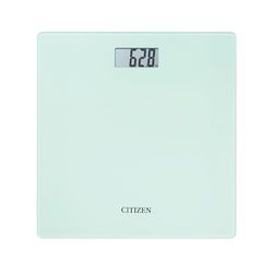 Citizen White Digital Bathroom Scales for Body Weight - Accurate, Ultra Slim Design Weighing Scales in Kilo, or Stones & Pounds - High Strength Glass Body Scale, with Previous Measurement Comparison